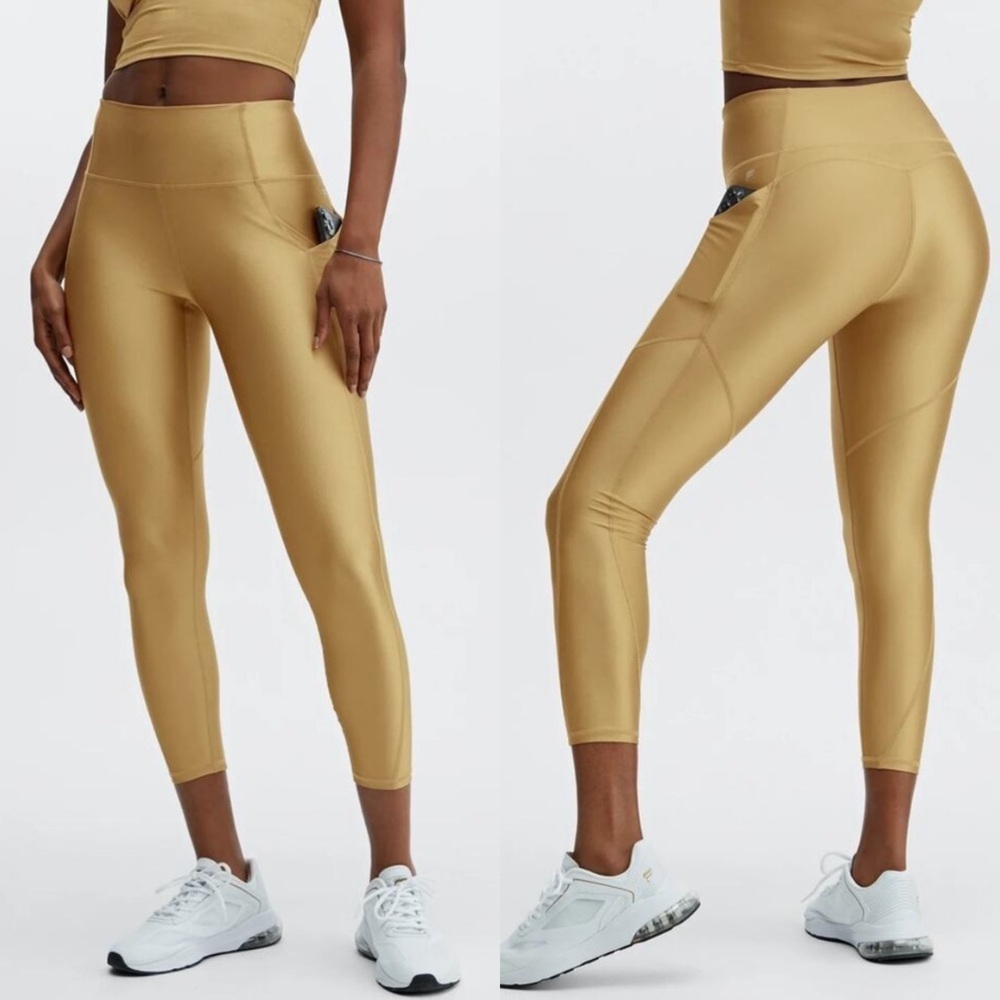 NWT Fabletics Oasis Shine High Waisted 7/8 Pocket Leggings
